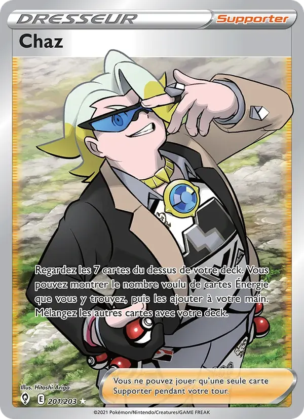 Chaz — Évolution Céleste 201 French Pokémon card