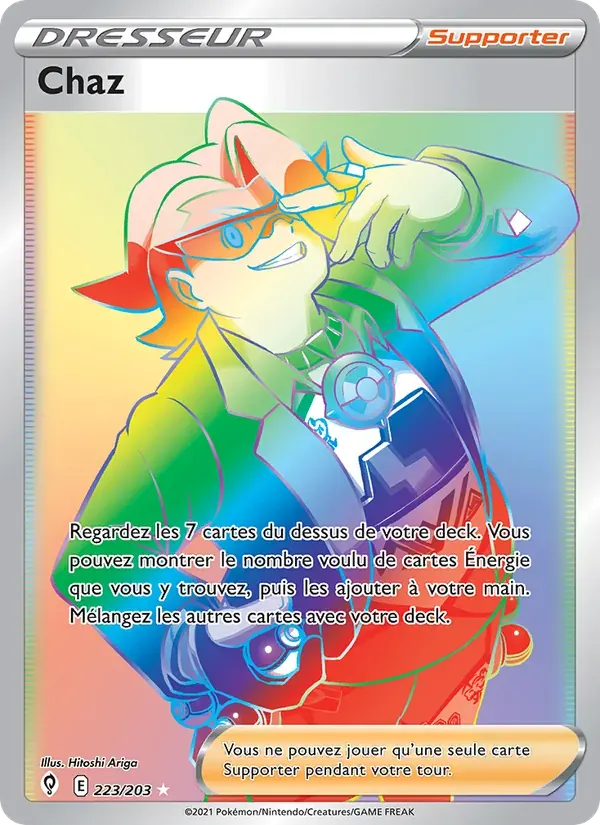 Chaz — Évolution Céleste 223 French Pokémon card