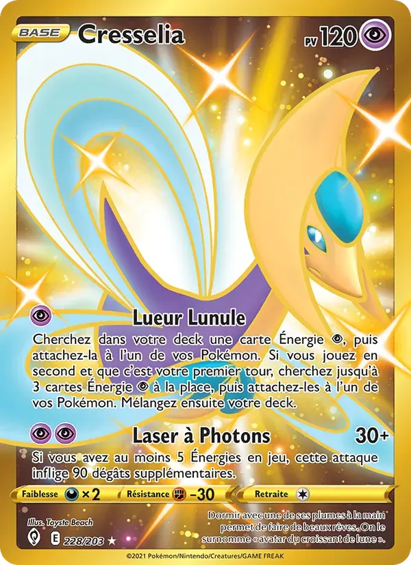 Cresselia — Évolution Céleste 228 French Pokémon card