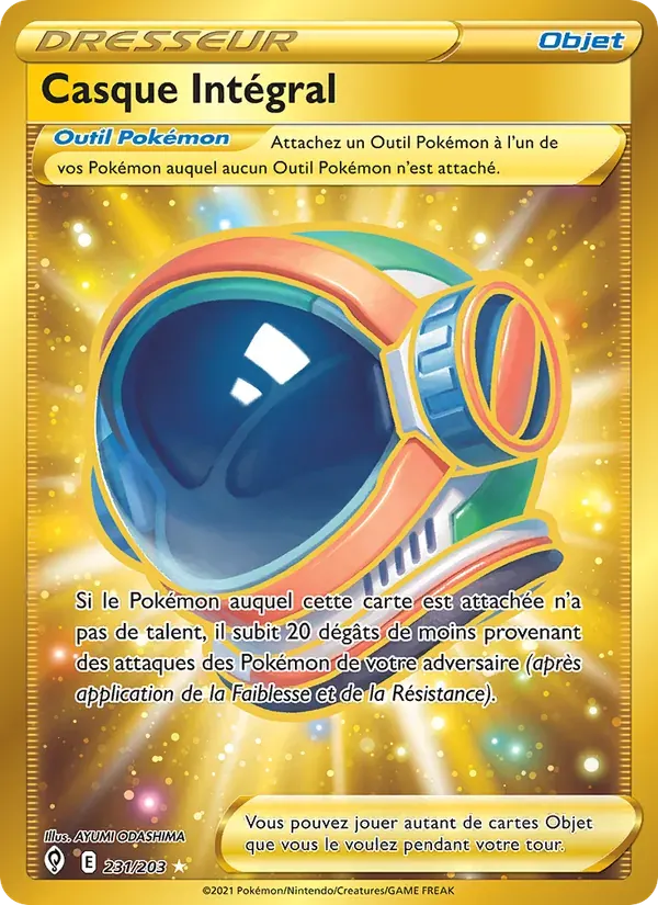 Casque Intégral — Évolution Céleste 231 French Pokémon card