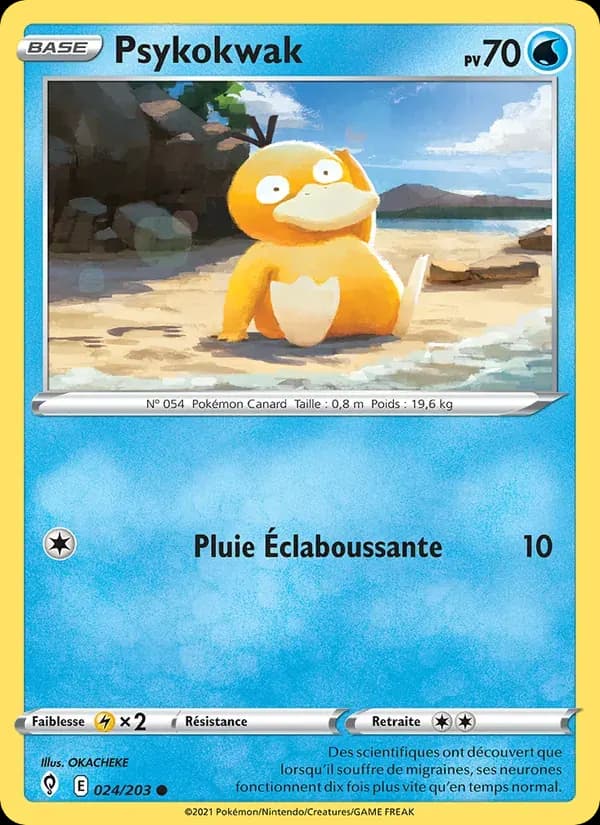 Psykokwak — Évolution Céleste 24 French Pokémon card