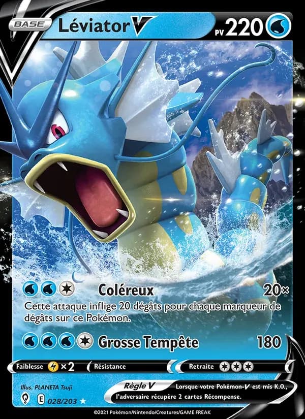Léviator V — Évolution Céleste 28 French Pokémon card