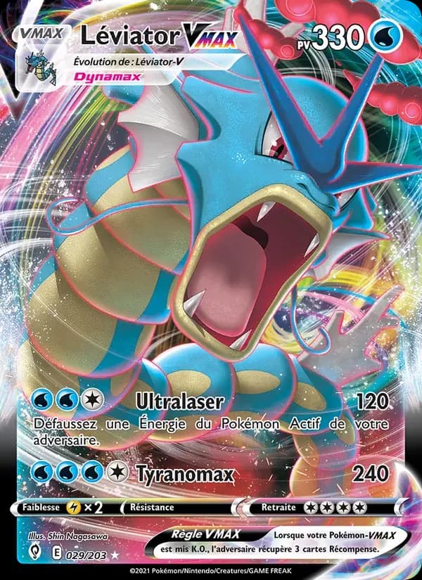 Léviator VMAX — Évolution Céleste 29 French Pokémon card