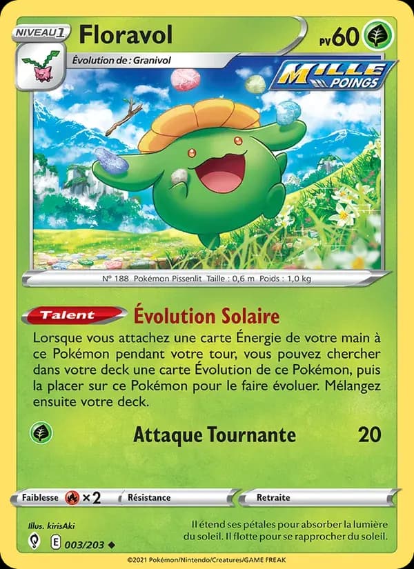 Floravol — Évolution Céleste 3 French Pokémon card