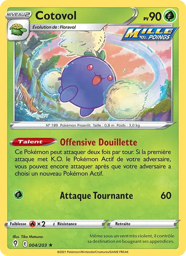 Cotovol — Évolution Céleste 4 French Pokémon card