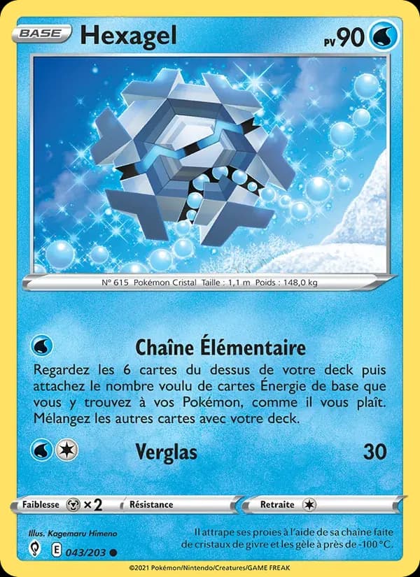 Hexagel — Évolution Céleste 43 French Pokémon card