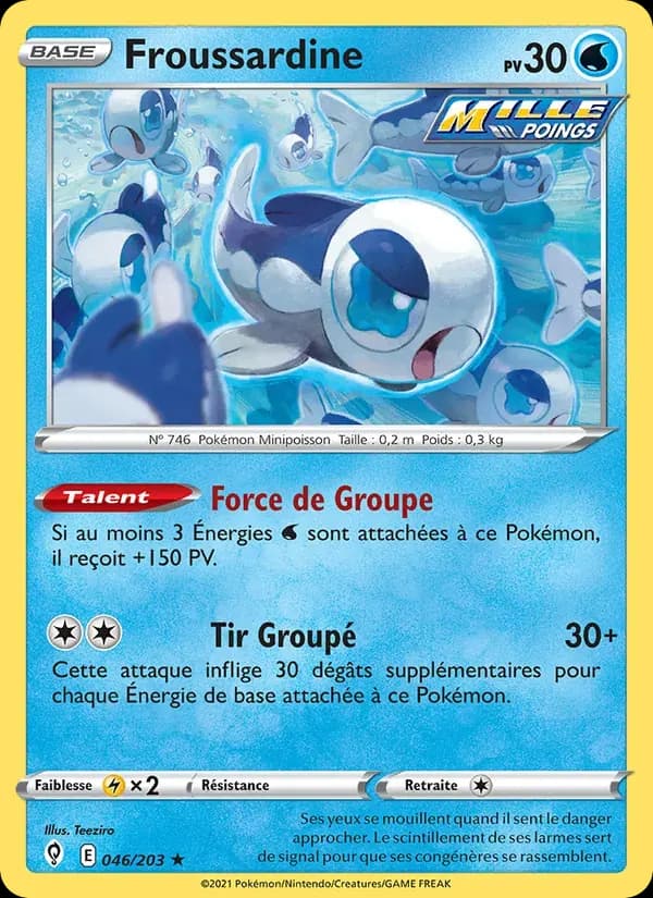Froussardine — Évolution Céleste 46 French Pokémon card