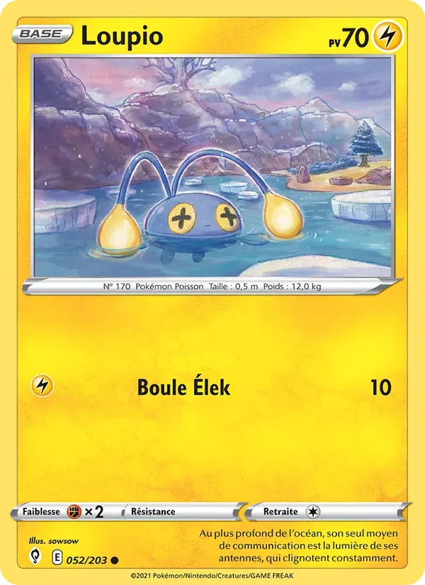 Loupio — Évolution Céleste 52 French Pokémon card