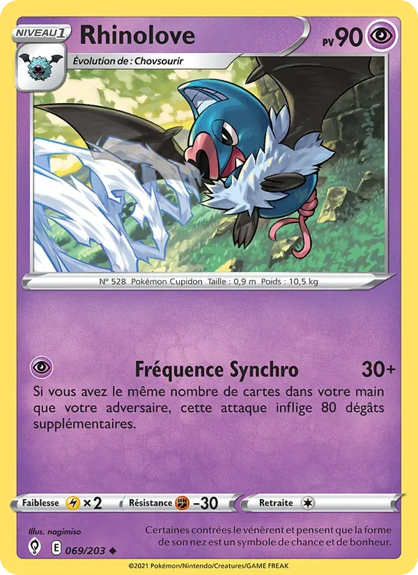 Rhinolove — Évolution Céleste 69 French Pokémon card