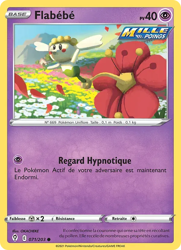 Flabébé — Évolution Céleste 71 French Pokémon card
