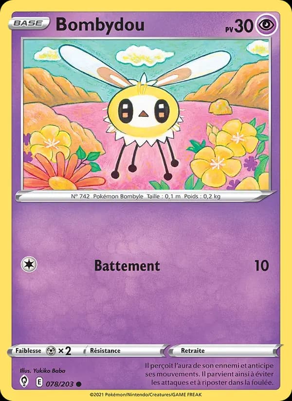 Bombydou — Évolution Céleste 78 French Pokémon card