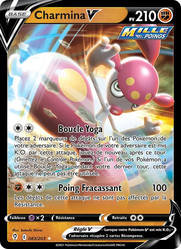 Charmina V — Évolution Céleste 83 French Pokémon card