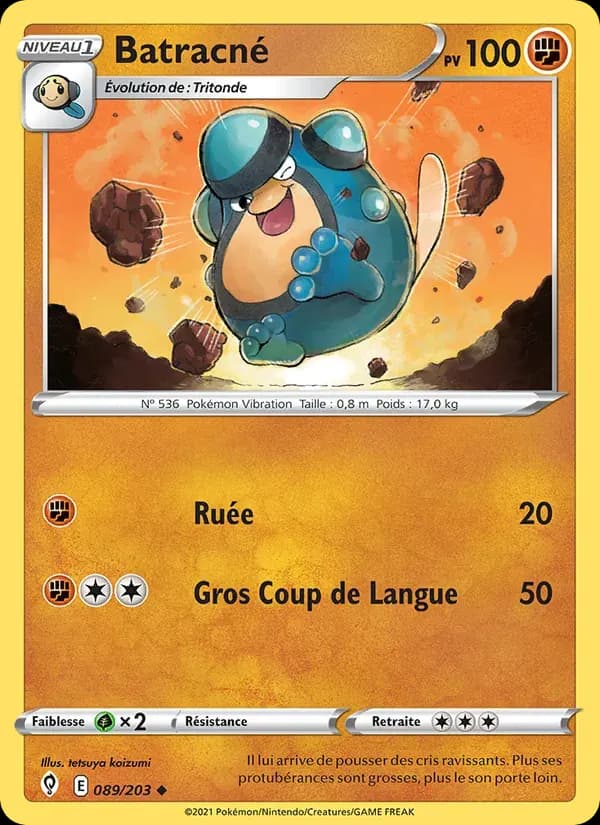 Batracné — Évolution Céleste 89 French Pokémon card