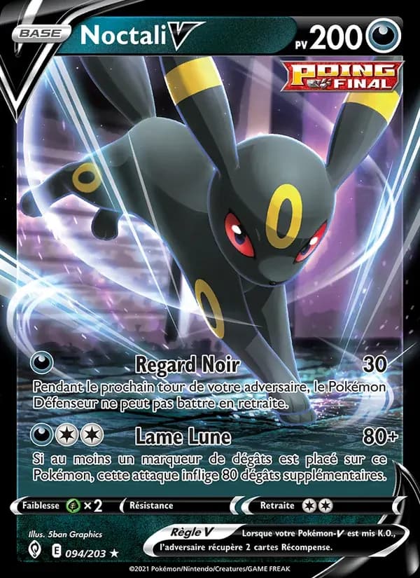 Noctali V — Évolution Céleste 94 French Pokémon card