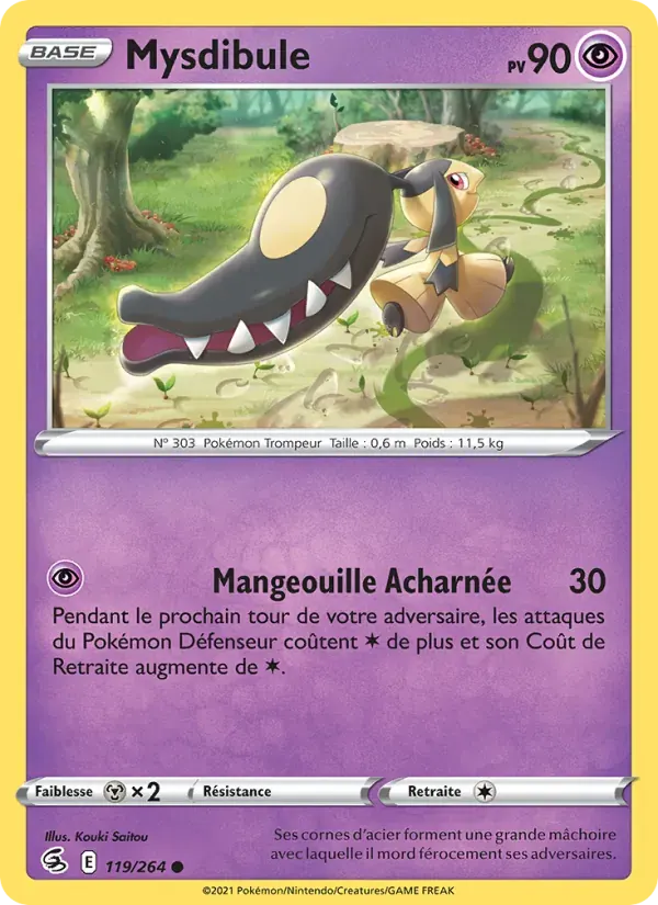 Mysdibule — Poing de Fusion 119 French Pokémon card
