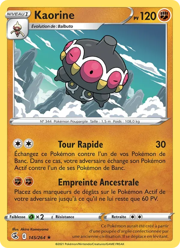 Kaorine — Poing de Fusion 145 French Pokémon card