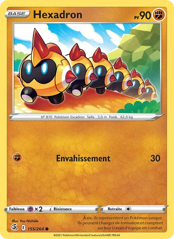 Hexadron — Poing de Fusion 155 French Pokémon card