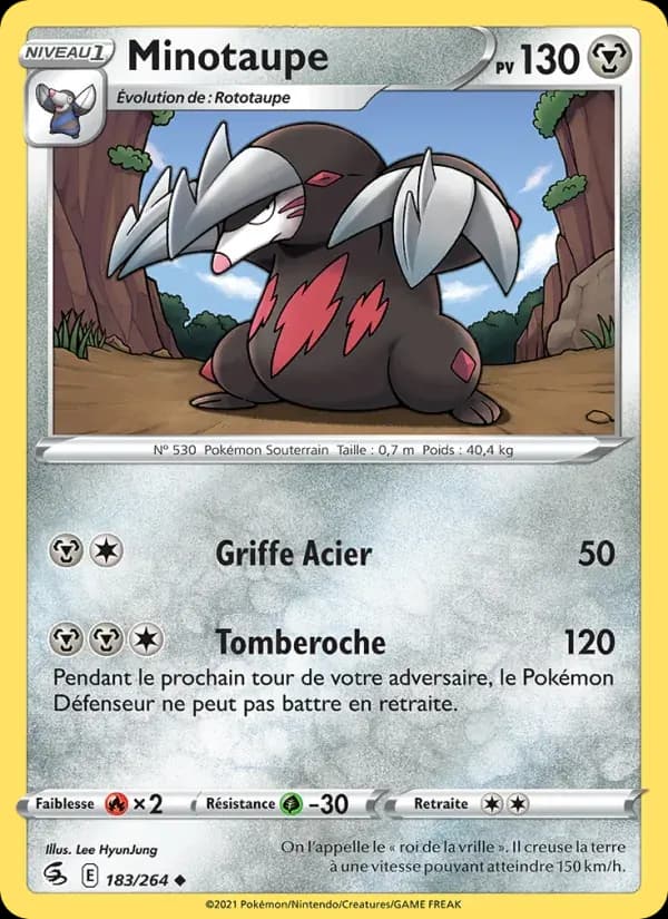 Minotaupe — Poing de Fusion 183 French Pokémon card