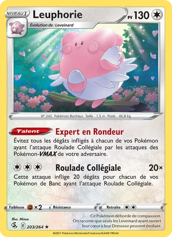 Leuphorie — Poing de Fusion 203 French Pokémon card