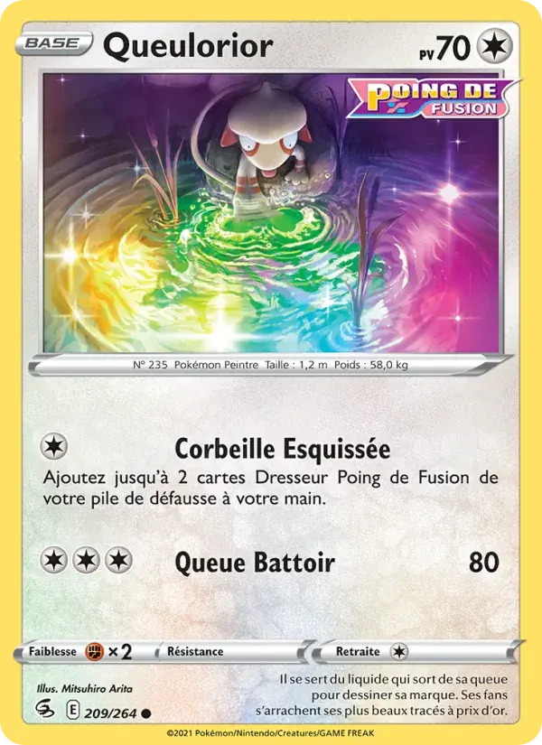 Queulorior — Poing de Fusion 209 French Pokémon card