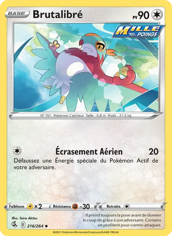 Brutalibré — Poing de Fusion 216 French Pokémon card