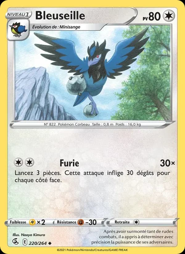 Bleuseille — Poing de Fusion 220 French Pokémon card