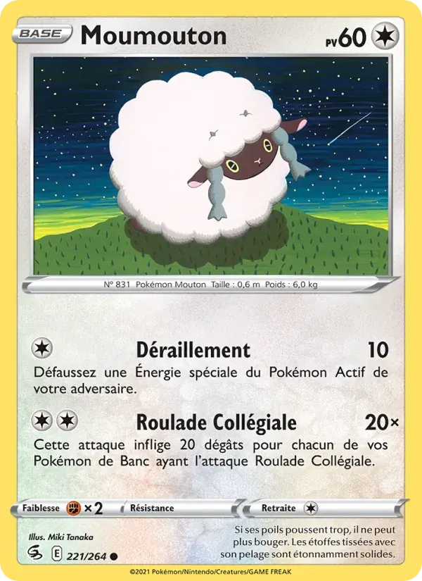 Moumouton — Poing de Fusion 221 French Pokémon card