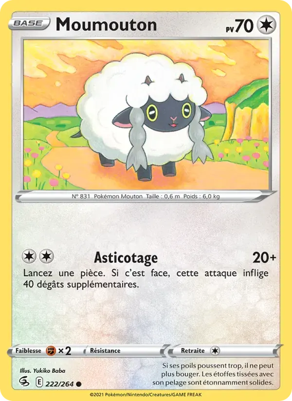 Moumouton — Poing de Fusion 222 French Pokémon card