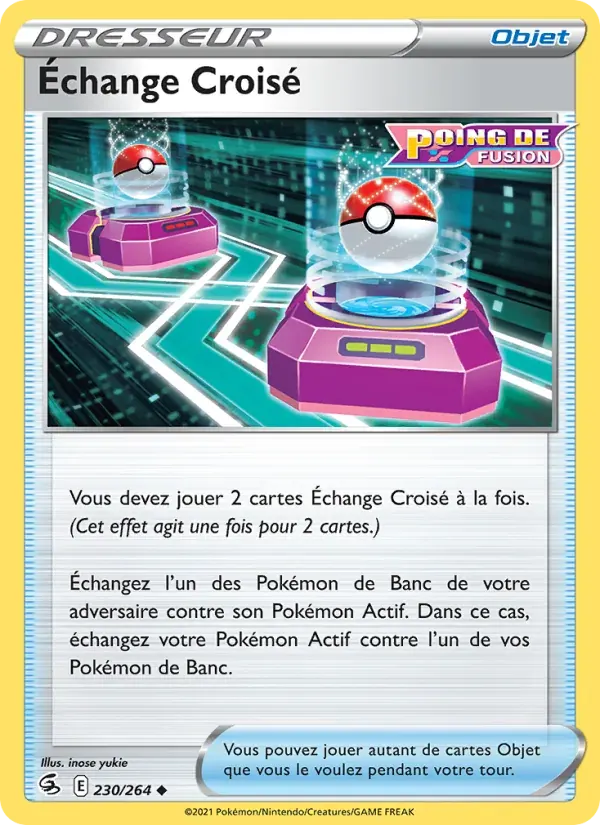 Échange Croisé — Poing de Fusion 230 French Pokémon card