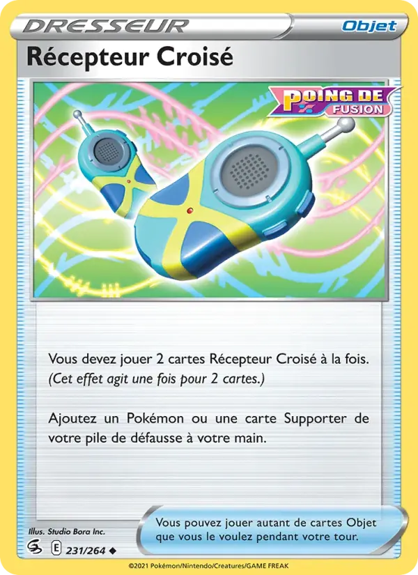 Récepteur Croisé — Poing de Fusion 231 French Pokémon card