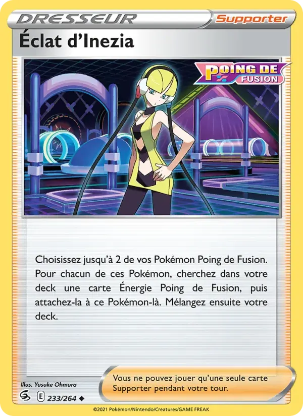 Éclat d'Inezia — Poing de Fusion 233 French Pokémon card