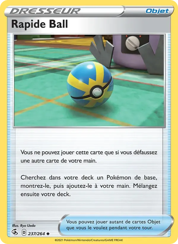 Rapide Ball — Poing de Fusion 237 French Pokémon card