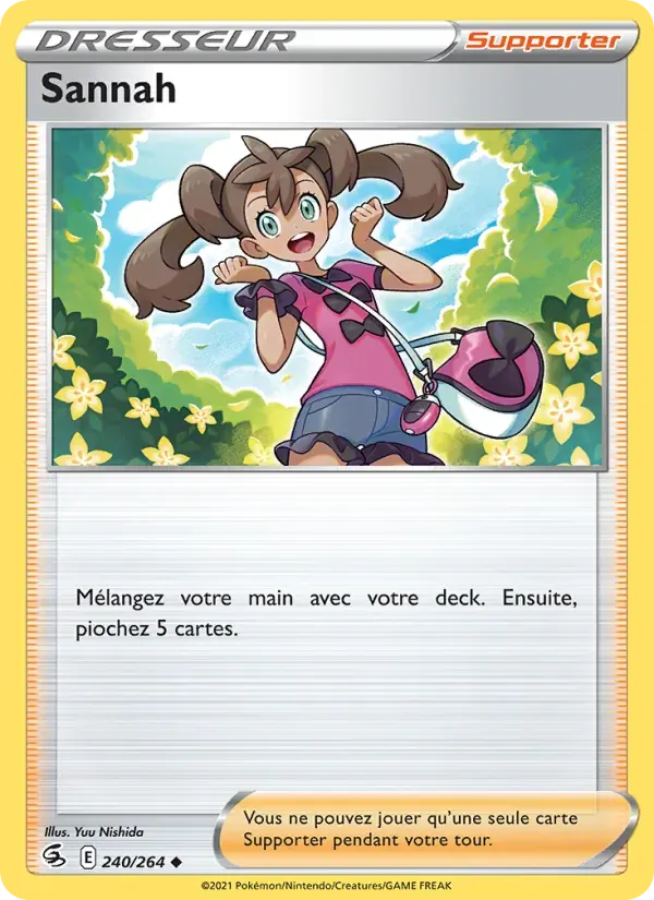 Sannah — Poing de Fusion 240 French Pokémon card