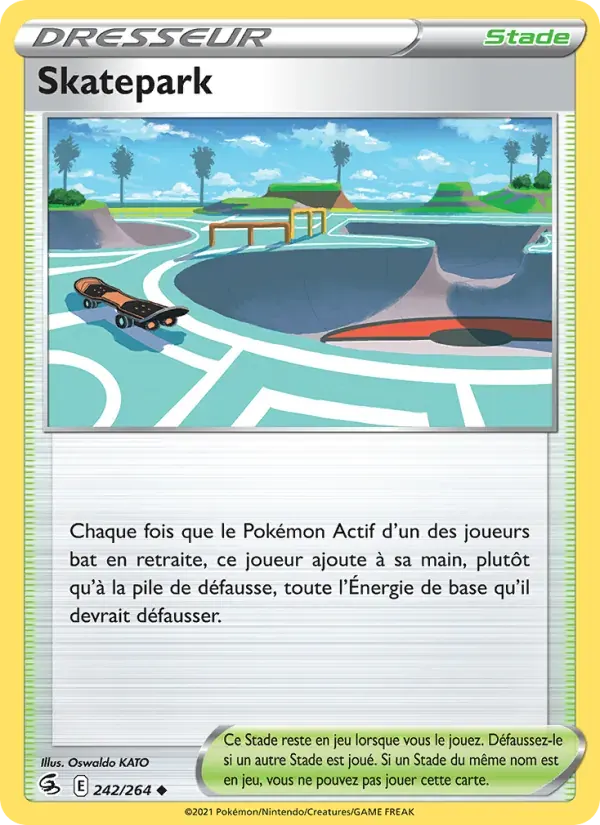 Skatepark — Poing de Fusion 242 French Pokémon card