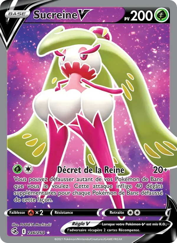 Sucreine V — Poing de Fusion 246 French Pokémon card