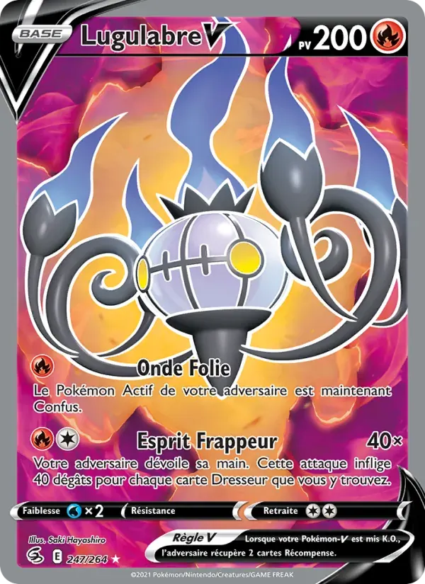 Lugulabre V — Poing de Fusion 247 French Pokémon card