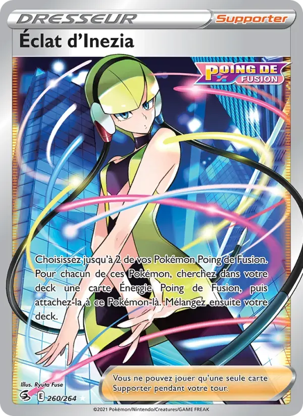 Éclat d'Inezia — Poing de Fusion 260 French Pokémon card