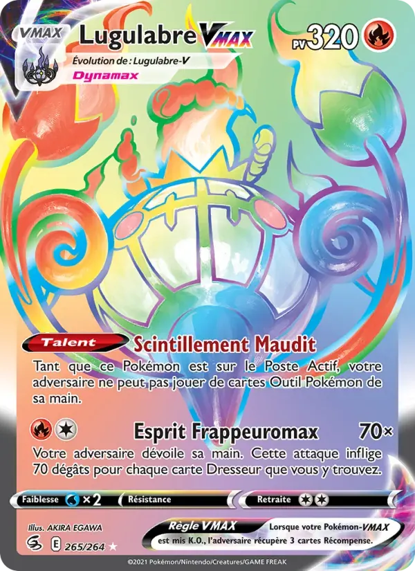 Lugulabre VMAX — Poing de Fusion 265 French Pokémon card