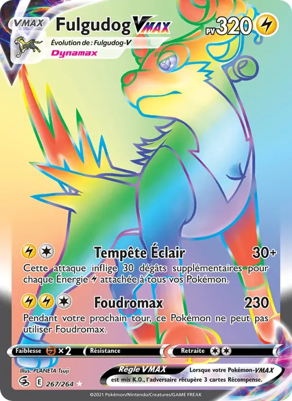 Fulgudog VMAX — Poing de Fusion 267 French Pokémon card