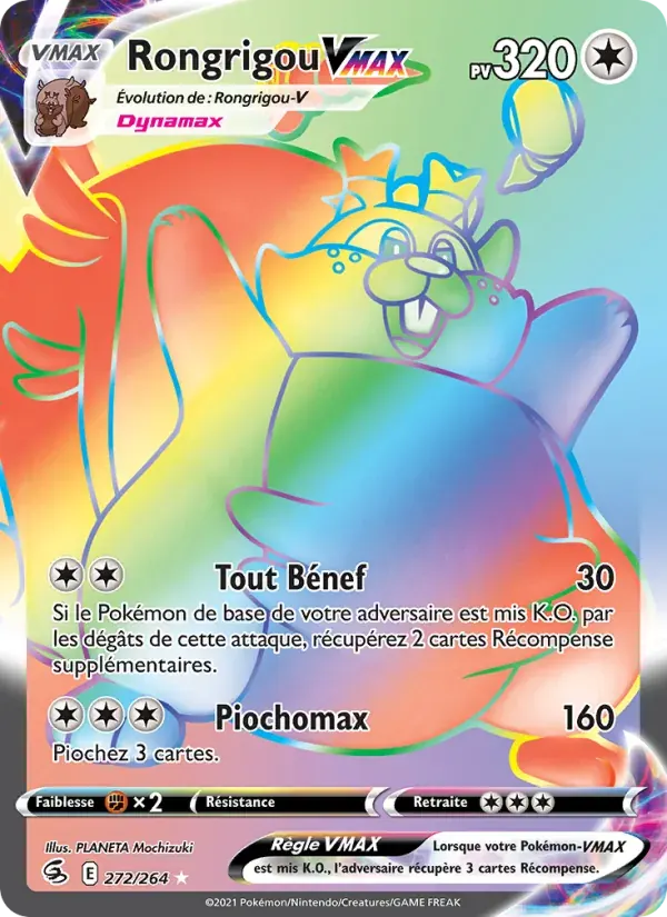 Rongrigou VMAX — Poing de Fusion 272 French Pokémon card