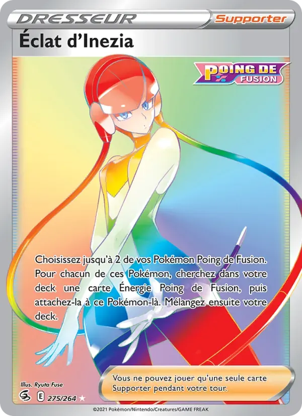 Éclat d'Inezia — Poing de Fusion 275 French Pokémon card