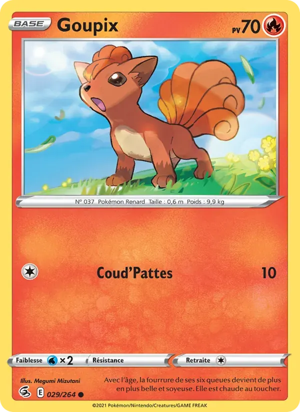 Goupix — Poing de Fusion 29 French Pokémon card