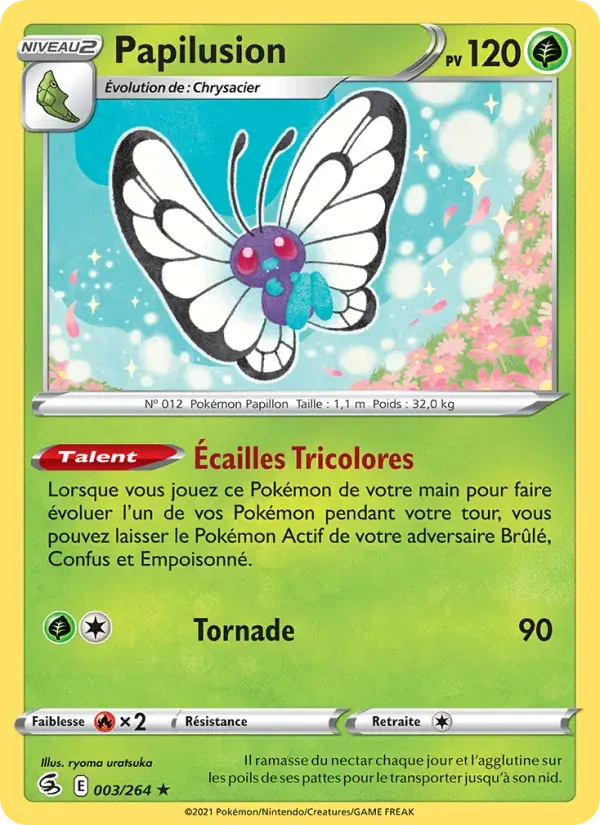 Papilusion — Poing de Fusion 3 French Pokémon card