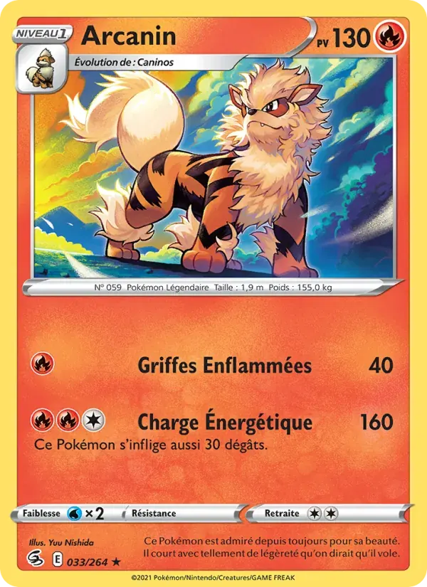 Arcanin — Poing de Fusion 33 French Pokémon card