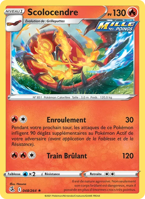 Scolocendre — Poing de Fusion 48 French Pokémon card