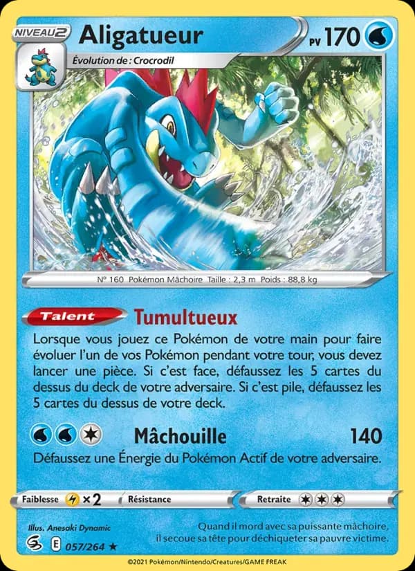 Aligatueur — Poing de Fusion 57 French Pokémon card