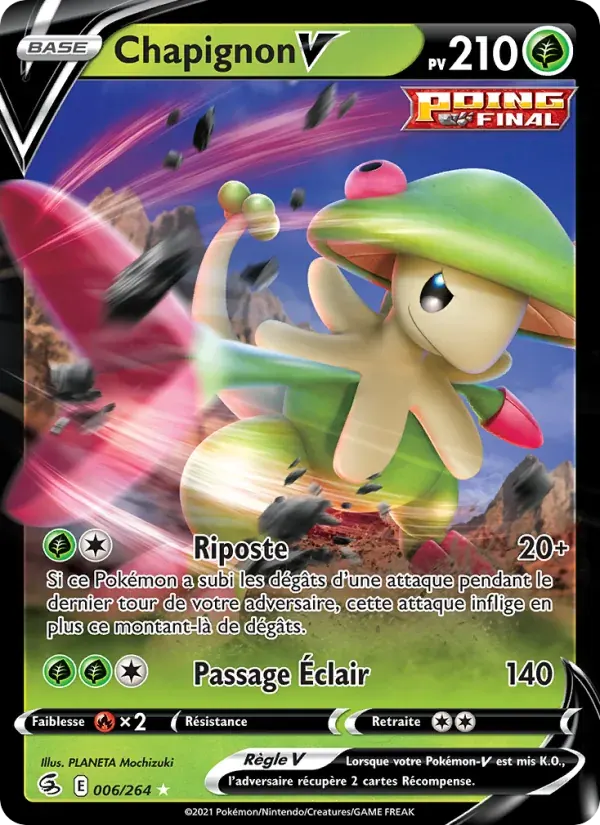 Chapignon V — Poing de Fusion 6 French Pokémon card