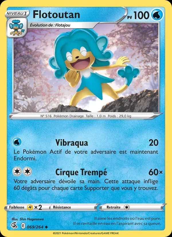 Flotoutan — Poing de Fusion 69 French Pokémon card