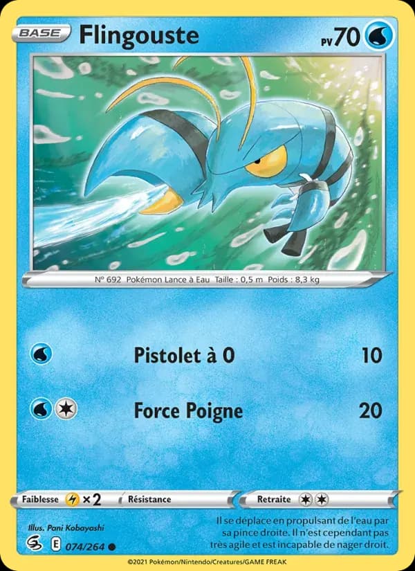 Flingouste — Poing de Fusion 74 French Pokémon card