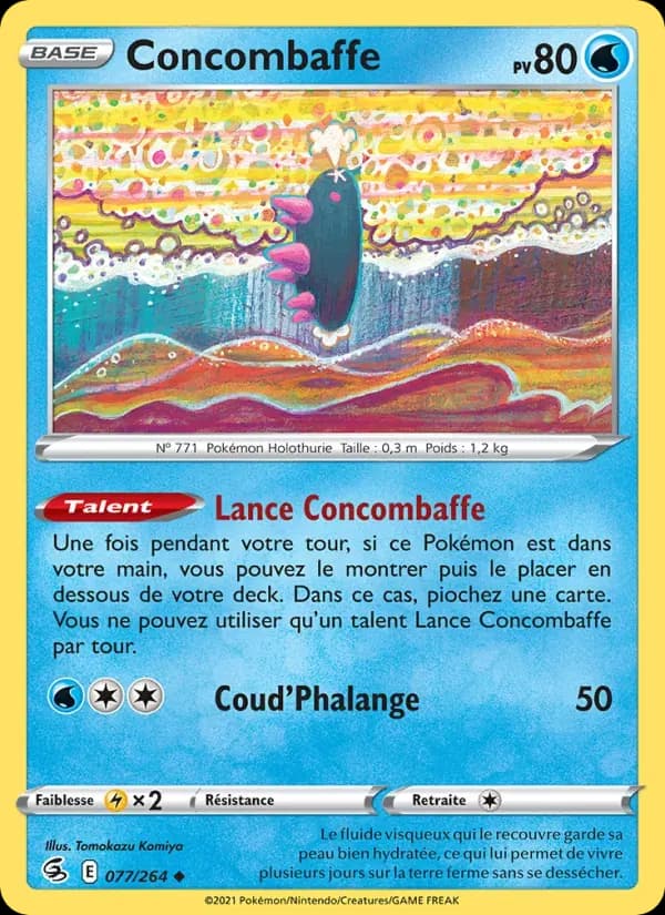Concombaffe — Poing de Fusion 77 French Pokémon card